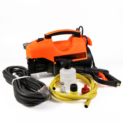 Cold water cleaning small and light waterproof automatic portable electric high pressure car wash machine for cleaning deck patio fence and side-way